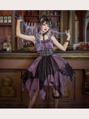 Souffle Song Seven Deadly Sins - Luxuria Gothic Lolita Dress JSK - Purple (SS946)